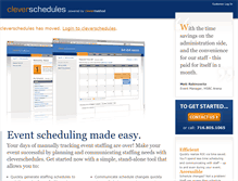 Tablet Screenshot of cleverschedules.clevermethod.com